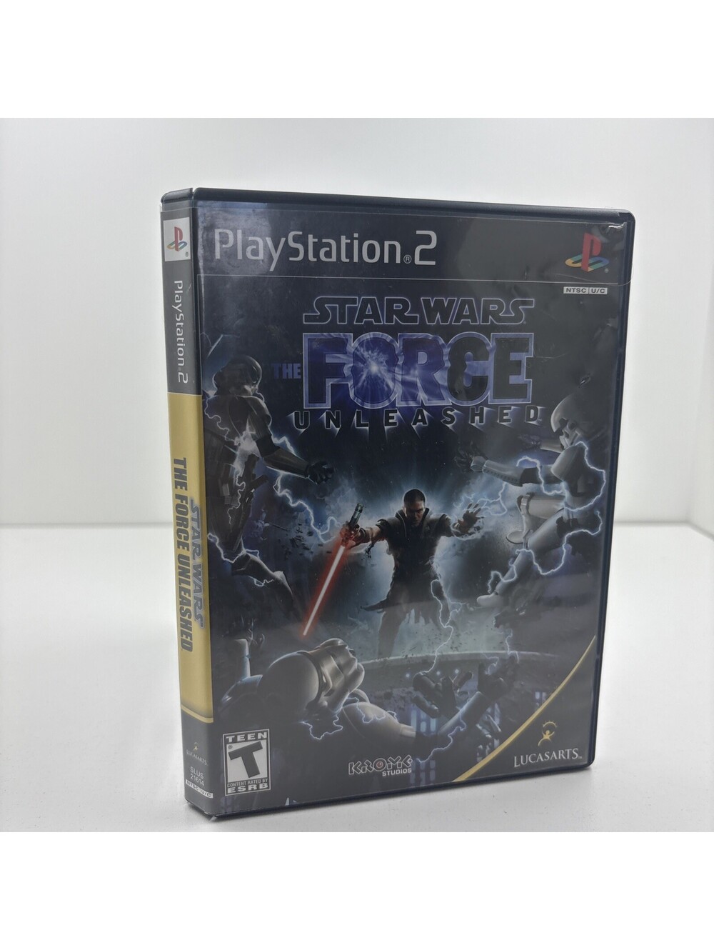 Star Wars: The Force Unleashed Black Label PlayStation 2 PS2 Case & Disc Tested